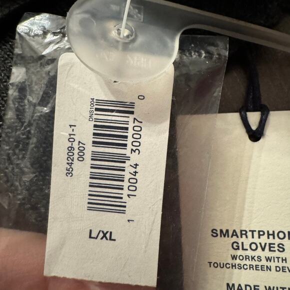 GAP Men’s Black Wool & Leather Smartphone Gloves L/XL Winter Touchscreen - Picture 5 of 12